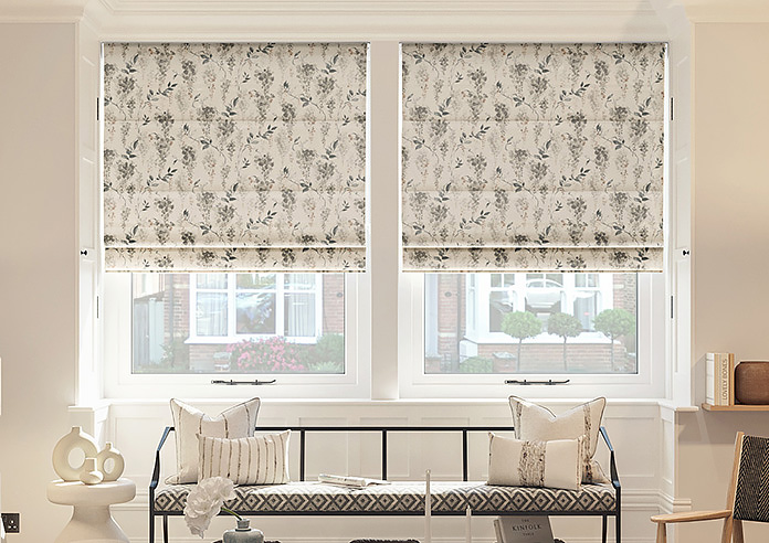 Wisteria Silk, Minimalist - Motorised Roman Blind - Image 3